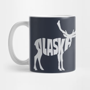 Moose, Alaska (white) Mug